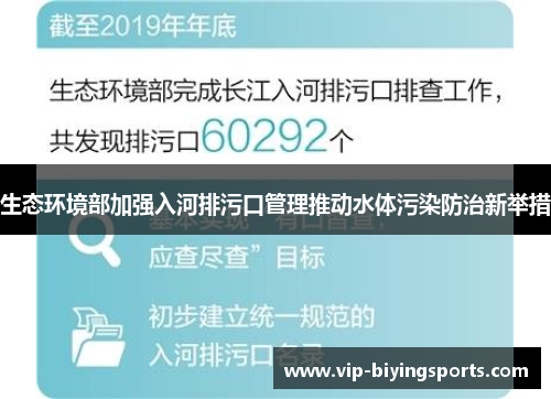 生态环境部加强入河排污口管理推动水体污染防治新举措